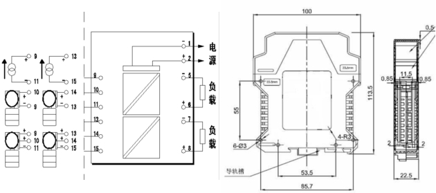 隔離配電器的接線(xiàn)圖